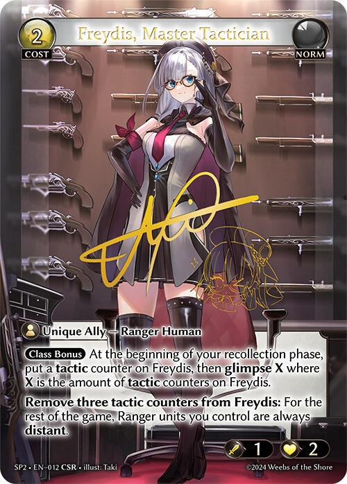 Image for Freydis, Master Tactician (CSR) (Supporter Pack 2) (012) - Grand Archive TCG