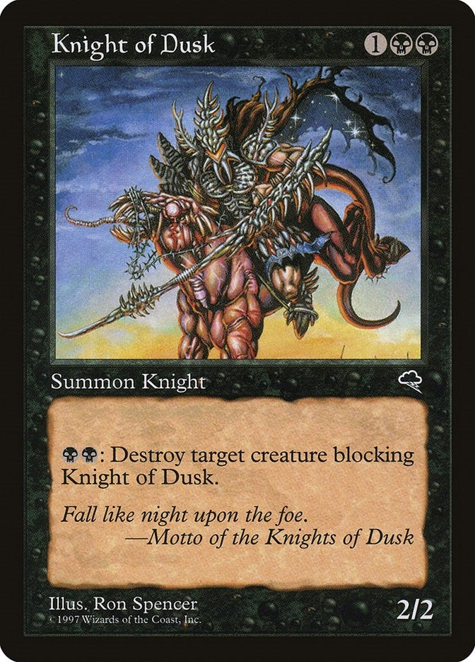 Image for Knight of Dusk (Tempest) (140) - Magic: The Gathering