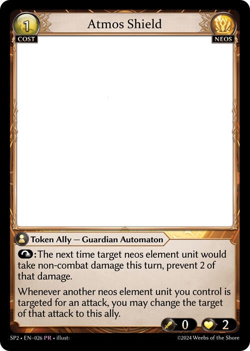 Image for Atmos Shield (Supporter Pack 2) (026) - Grand Archive TCG