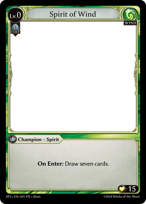 Image for Spirit of Wind (Supporter Pack 2) (041) - Grand Archive TCG