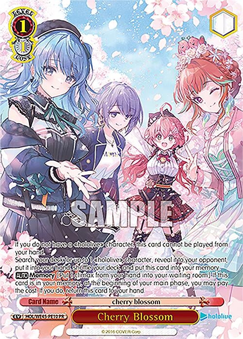 Image for Cherry Blossom (PR) (hololive production feat. Weiss Schwarz Ambassadors Premium Set) (HOL/WE45-PE10 PR) - Weiss Schwarz
