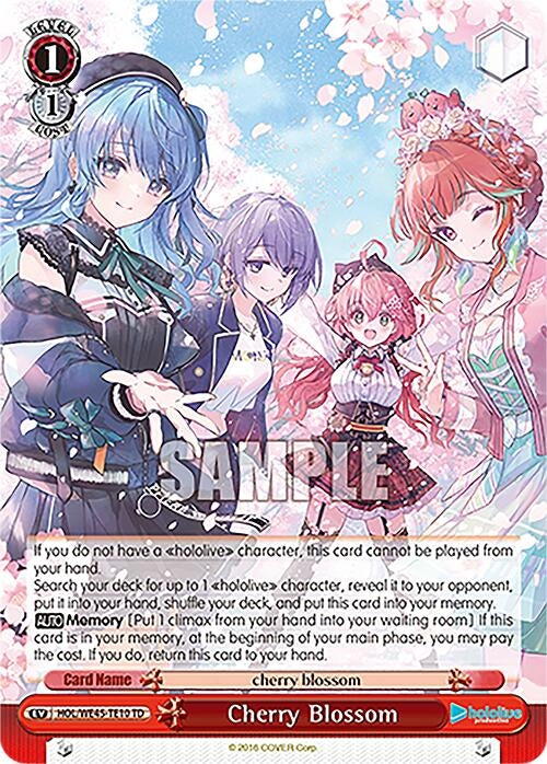 Image for Cherry Blossom (hololive production feat. Weiss Schwarz Ambassadors Premium Set) (HOL/WE45-TE10 TD) - Weiss Schwarz
