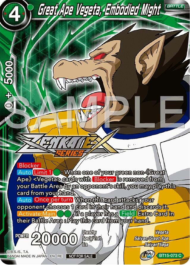 Image for Great Ape Vegeta, Embodied Might (Event Pack 15) (Promotion Cards) (BT15-073) - Dragon Ball Super: Masters