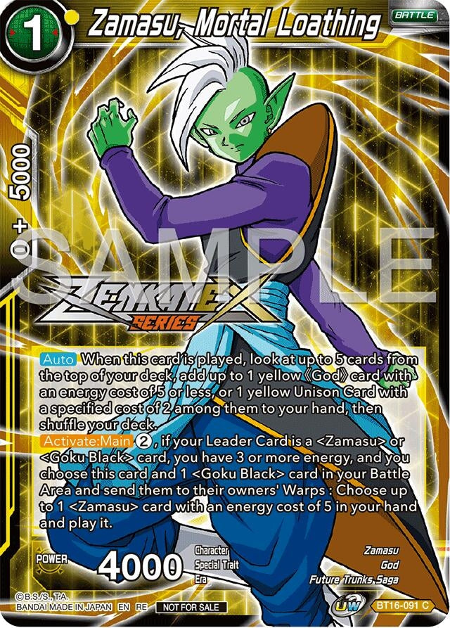Image for Zamasu, Mortal Loathing (Event Pack 15) (Promotion Cards) (BT16-091) - Dragon Ball Super: Masters