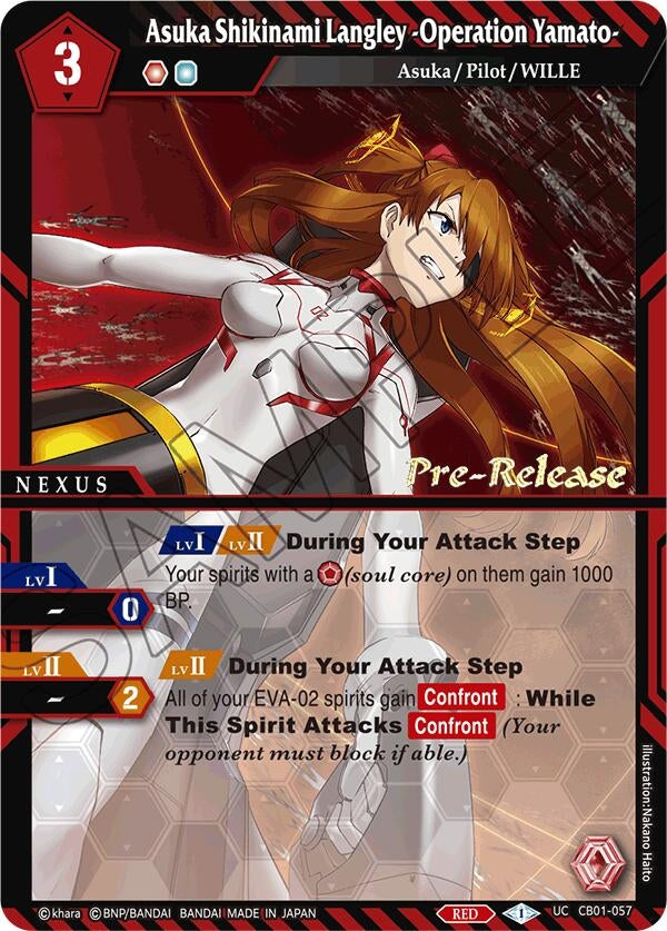 Image for Asuka Shikinami Langley -Operation Yamato- (Collaboration Booster 01: Halo of Awakening Pre-Release Cards) (CB01-057) - Battle Spirits Saga