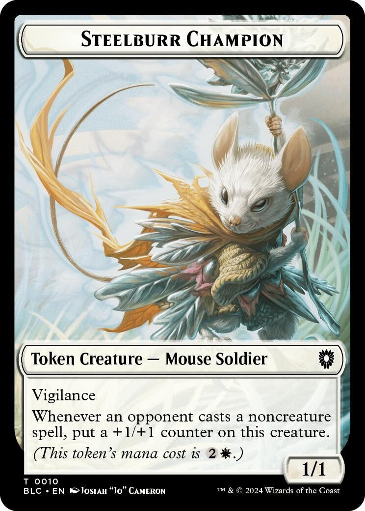 Image for Steelburr Champion // Squid Double-Sided Token (Commander: Bloomburrow) (10 // 17) - Magic: The Gathering