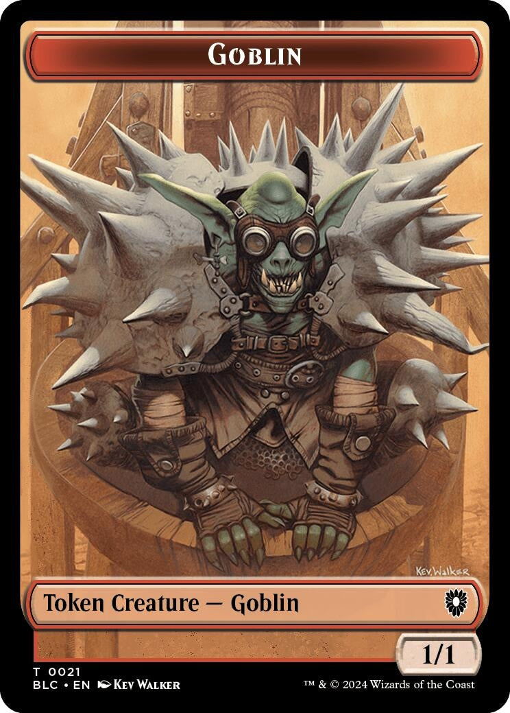 Image for Goblin // Thopter Double-Sided Token (Commander: Bloomburrow) (21 // 39) - Magic: The Gathering