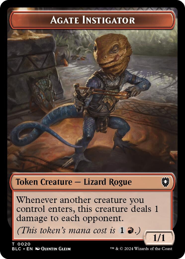 Image for Agate Instigator // Rabbit Double-Sided Token (Commander: Bloomburrow) (20 // 3) - Magic: The Gathering