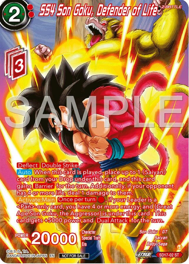 Image for SS4 Son Goku, Defender of Life (Premium Alt-Art Card Set 2024 Vol.2) (Promotion Cards) (SD17-02) - Dragon Ball Super: Masters