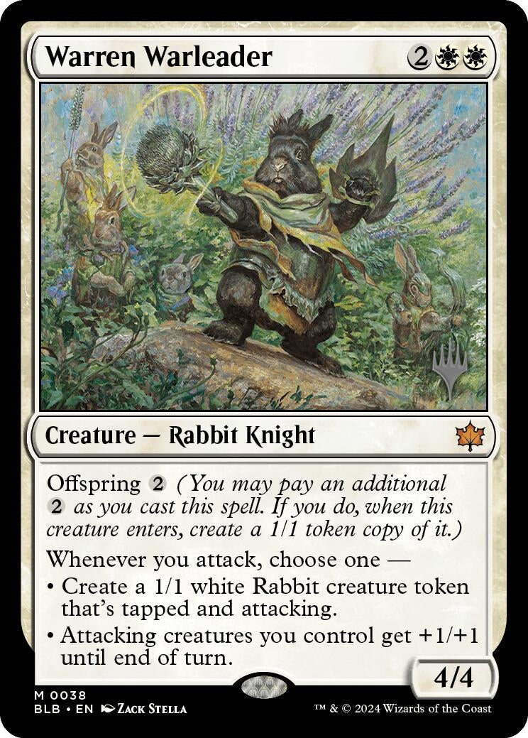 Image for Warren Warleader (Promo Pack: Bloomburrow) (38) - Magic: The Gathering