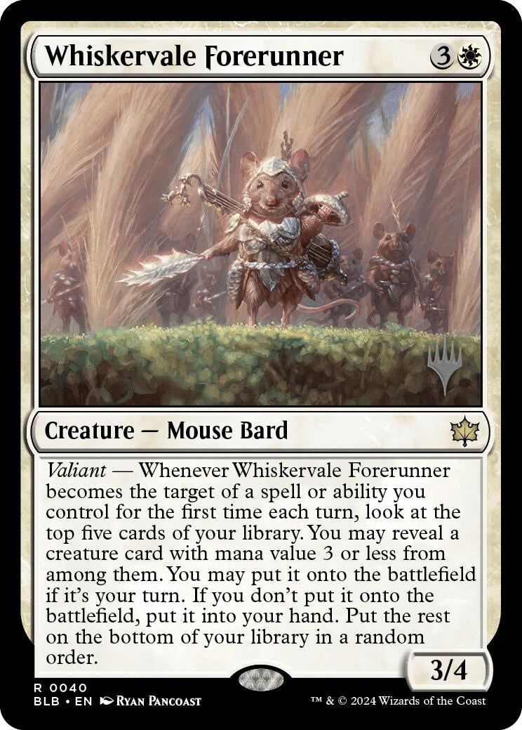 Image for Whiskervale Forerunner (Promo Pack: Bloomburrow) (40) - Magic: The Gathering