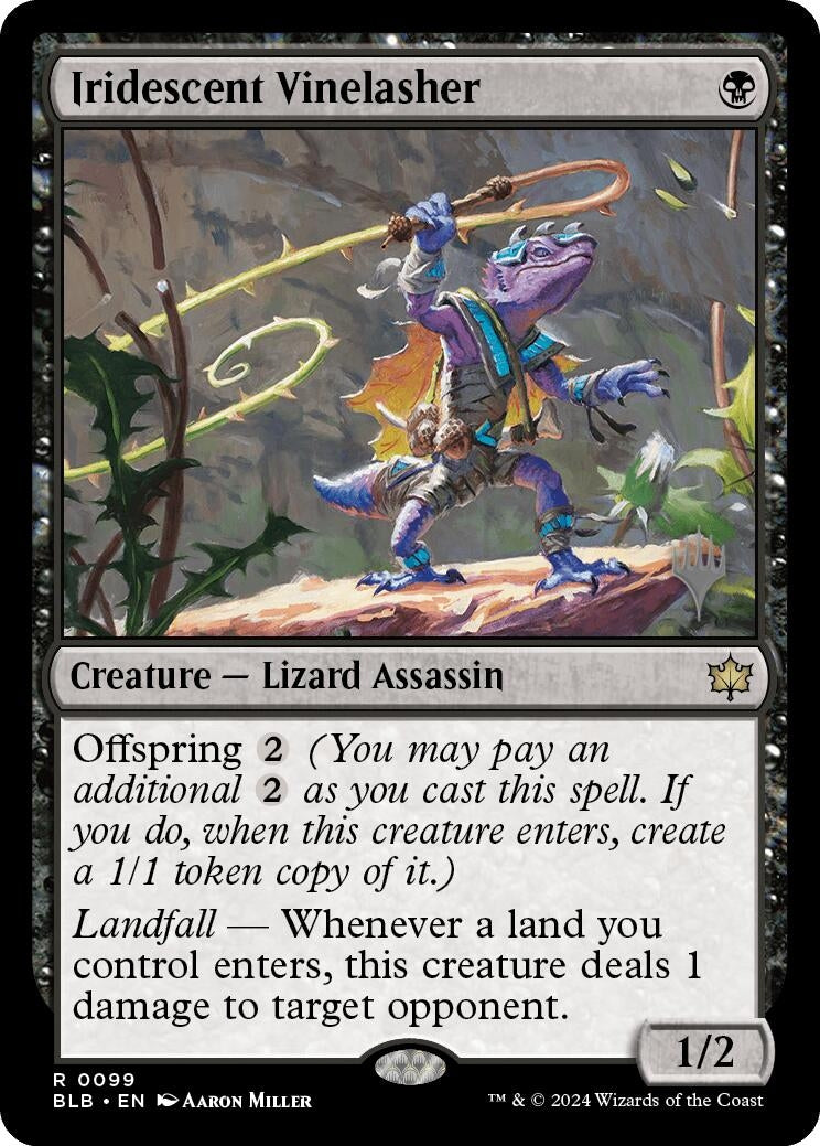 Image for Iridescent Vinelasher (Promo Pack: Bloomburrow) (99) - Magic: The Gathering