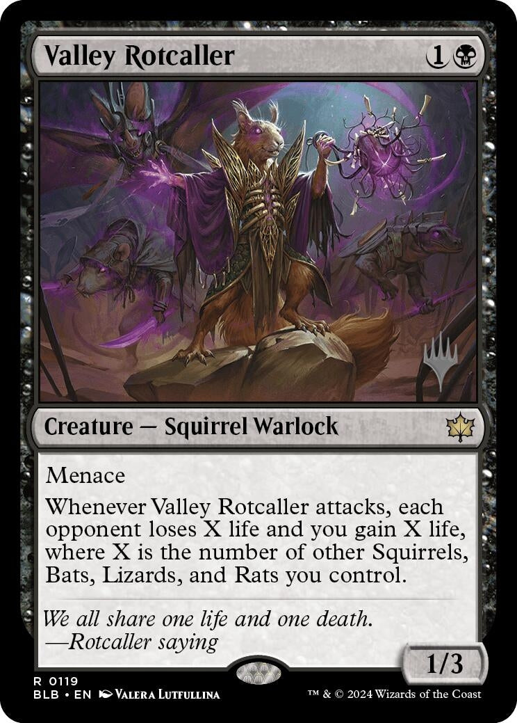 Image for Valley Rotcaller (Promo Pack: Bloomburrow) (119) - Magic: The Gathering