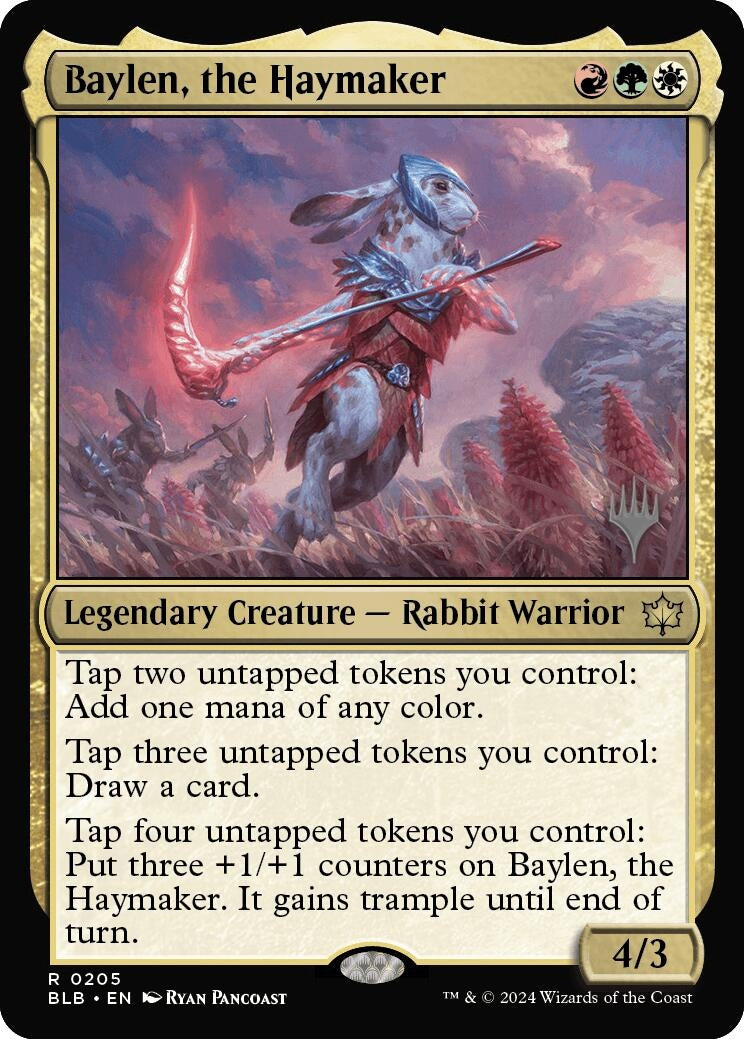 Image for Baylen, the Haymaker (Promo Pack: Bloomburrow) (205) - Magic: The Gathering