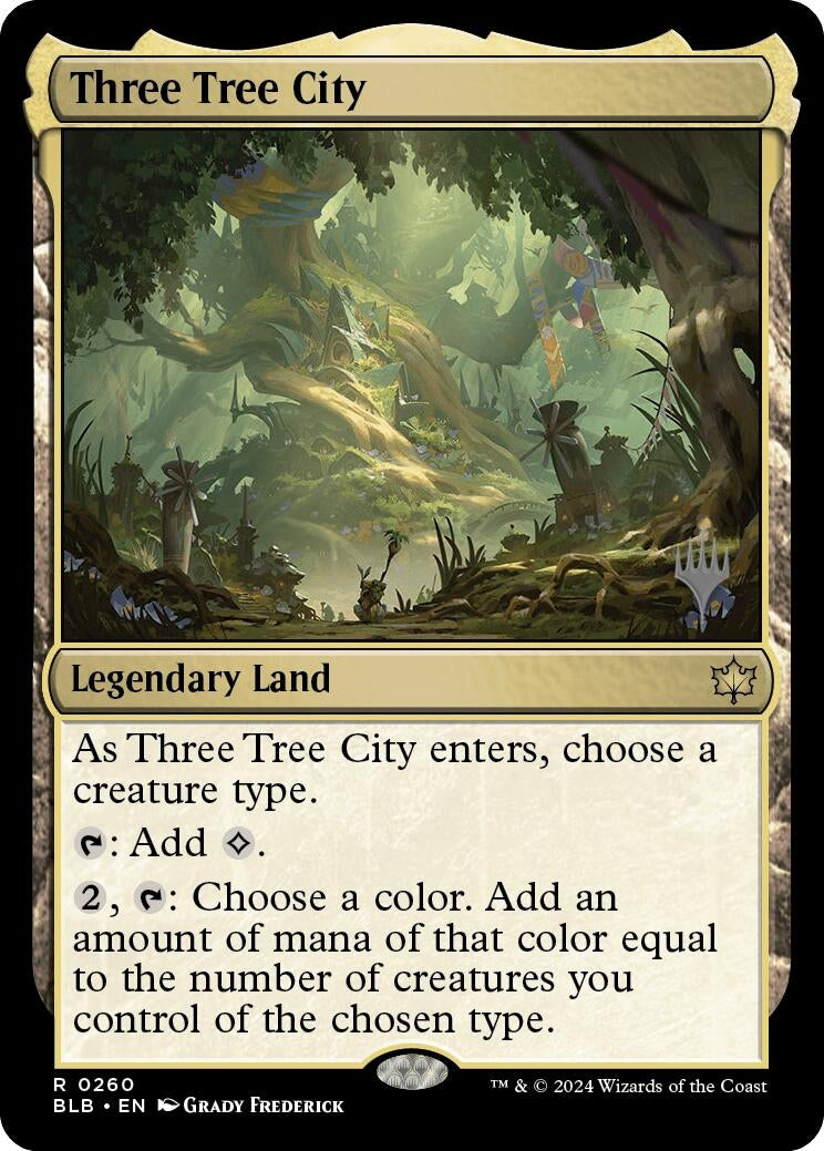 Image for Three Tree City (Promo Pack: Bloomburrow) (260) - Magic: The Gathering