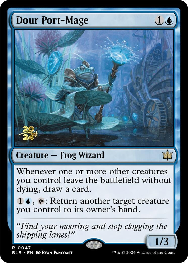 Image for Dour Port-Mage (Prerelease Cards) (47) - Magic: The Gathering