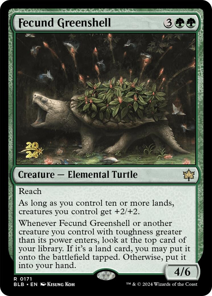 Image for Fecund Greenshell (Prerelease Cards) (171) - Magic: The Gathering