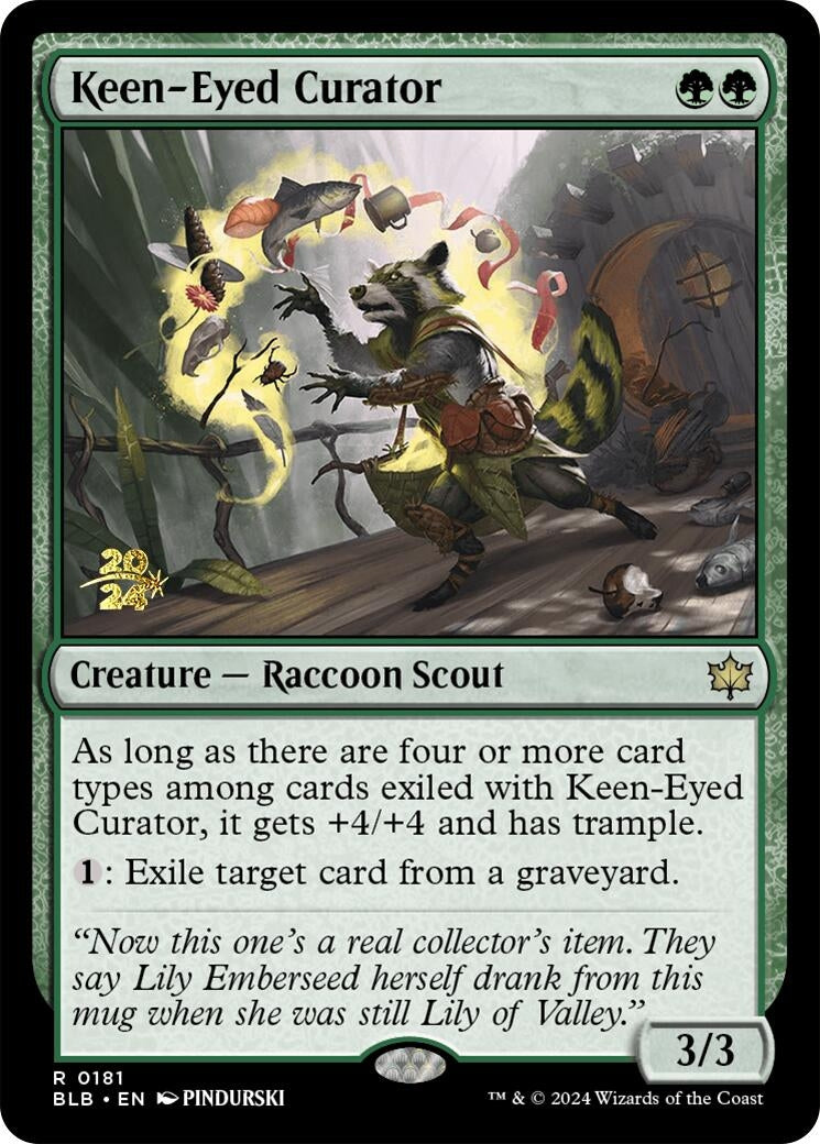 Image for Keen-Eyed Curator (Prerelease Cards) (181) - Magic: The Gathering
