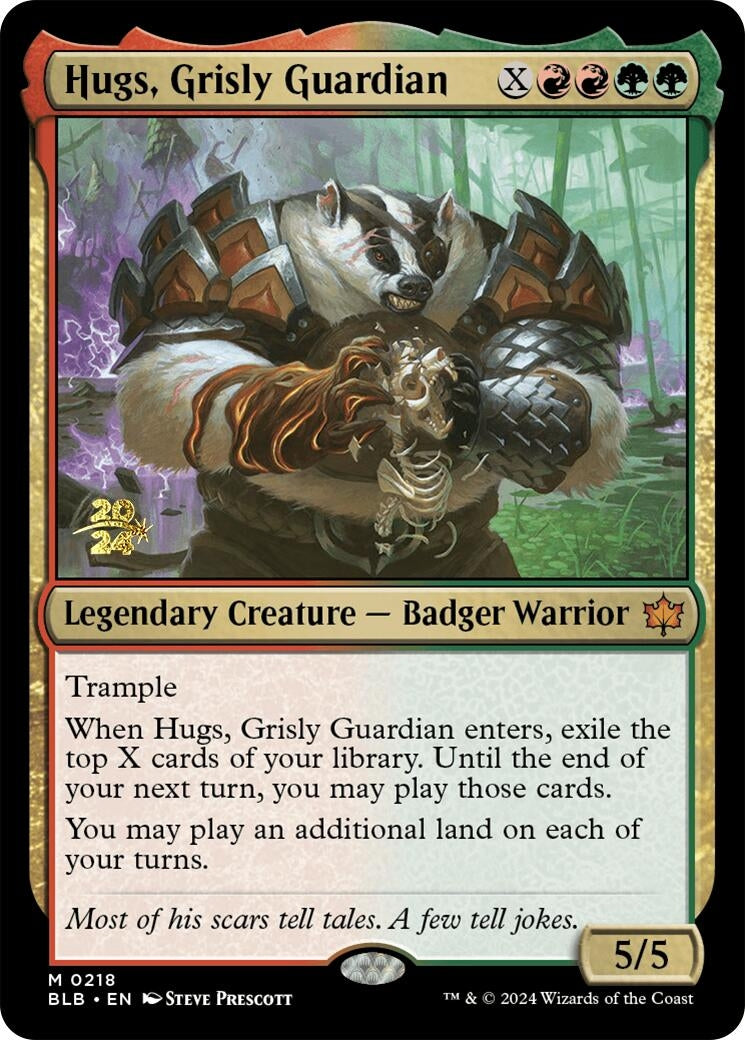 Image for Hugs, Grisly Guardian (Prerelease Cards) (218) - Magic: The Gathering
