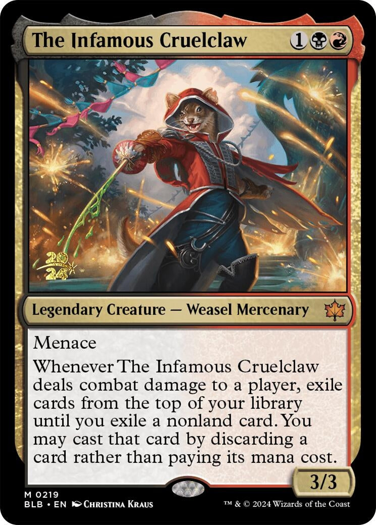 Image for The Infamous Cruelclaw (Prerelease Cards) (219) - Magic: The Gathering