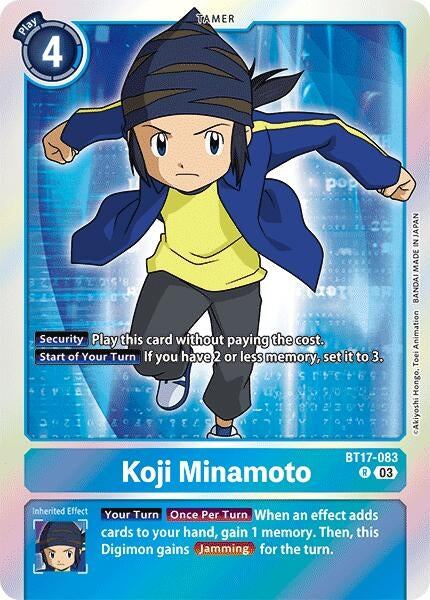 Image for Koji Minamoto (BT17) (BT17-083 R) - Digimon Card Game