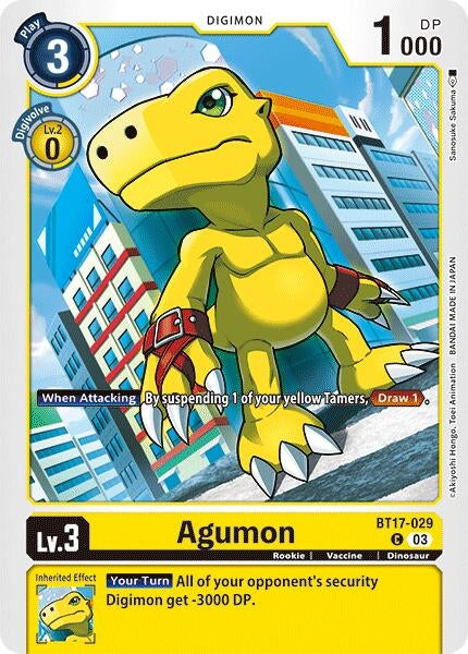 Image for Agumon - BT17-029 (BT17) (BT17-029 C) - Digimon Card Game