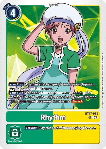 Image for Rhythm (BT17) (BT17-089 U) - Digimon Card Game