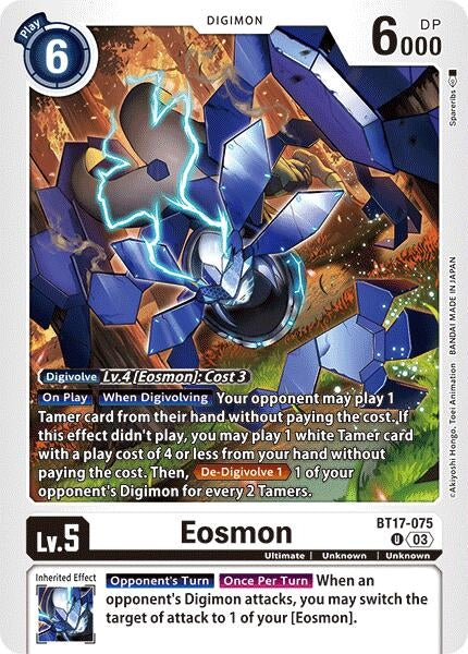 Image for Eosmon - BT17-075 (BT17) (BT17-075 U) - Digimon Card Game