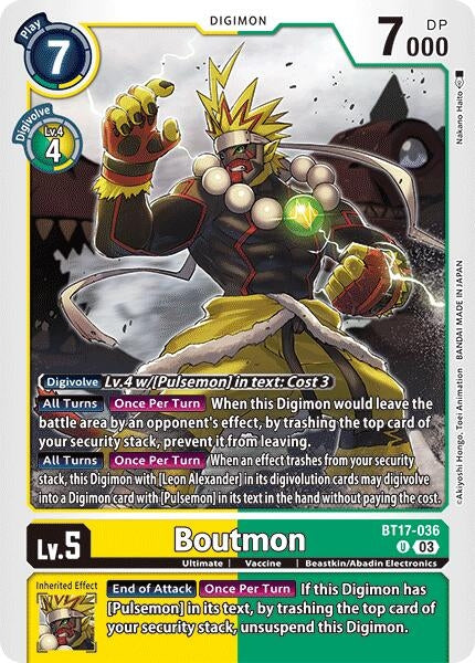 Image for Boutmon (BT17) (BT17-036 U) - Digimon Card Game