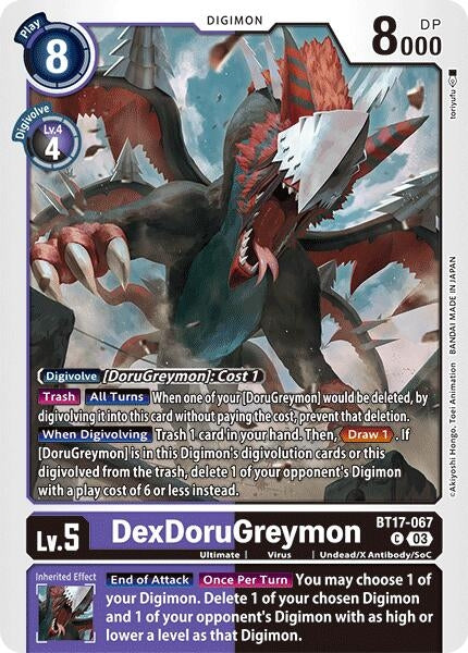 Image for DexDoruGreymon (BT17) (BT17-067 C) - Digimon Card Game
