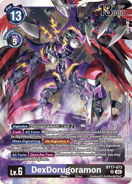 Image for DexDorugoramon (BT17) (BT17-073 SR) - Digimon Card Game