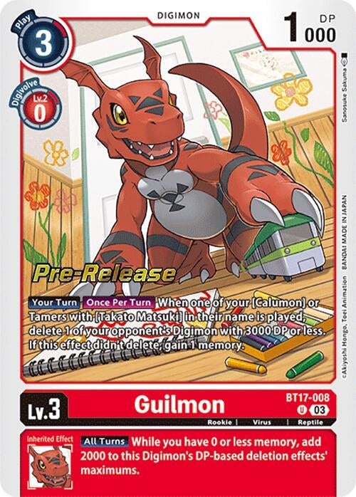 Image for Guilmon (BT17_PR) (BT17-008 U) - Digimon Card Game