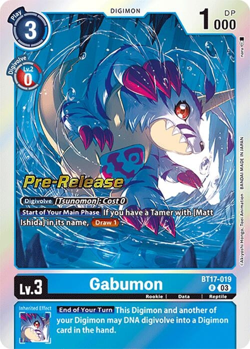 Image for Gabumon (BT17_PR) (BT17-019 R) - Digimon Card Game