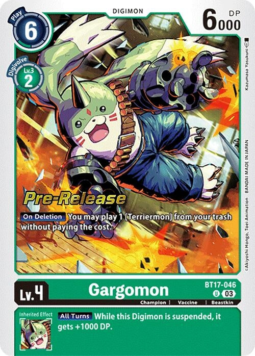 Image for Gargomon (BT17_PR) (BT17-046 U) - Digimon Card Game