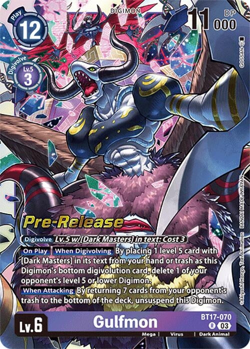 Image for Gulfmon (BT17_PR) (BT17-070 R) - Digimon Card Game