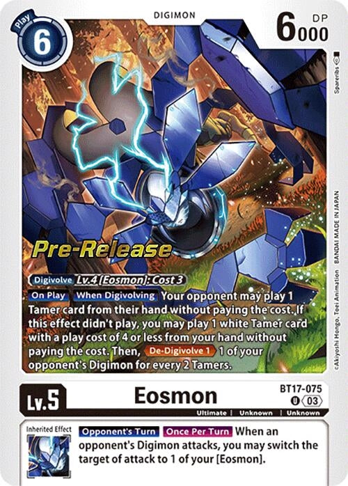 Image for Eosmon - BT17-075 (BT17_PR) (BT17-075 U) - Digimon Card Game