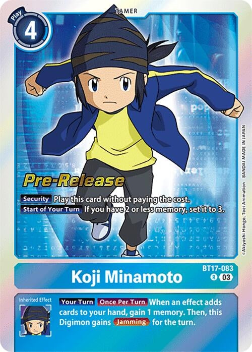 Image for Koji Minamoto (BT17_PR) (BT17-083 R) - Digimon Card Game