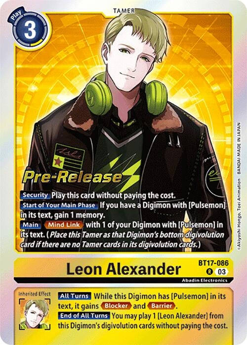 Image for Leon Alexander (BT17_PR) (BT17-086 R) - Digimon Card Game