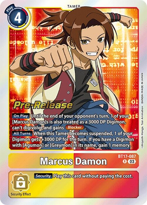 Image for Marcus Damon (BT17_PR) (BT17-087 R) - Digimon Card Game