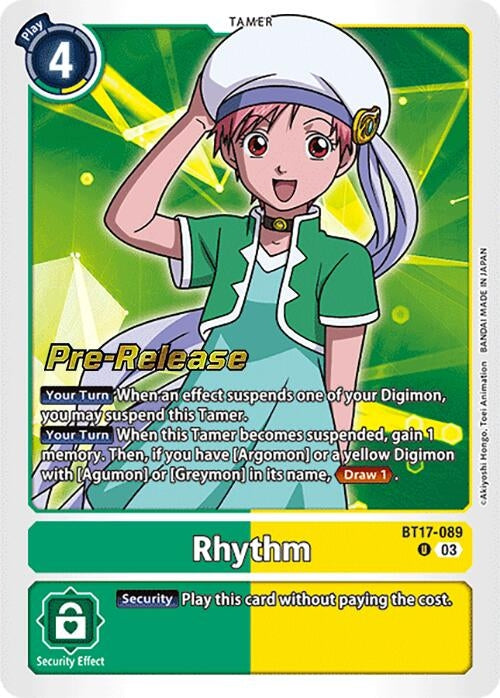 Image for Rhythm (BT17_PR) (BT17-089 U) - Digimon Card Game