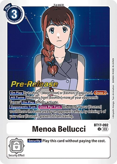 Image for Menoa Bellucci (BT17_PR) (BT17-092 U) - Digimon Card Game