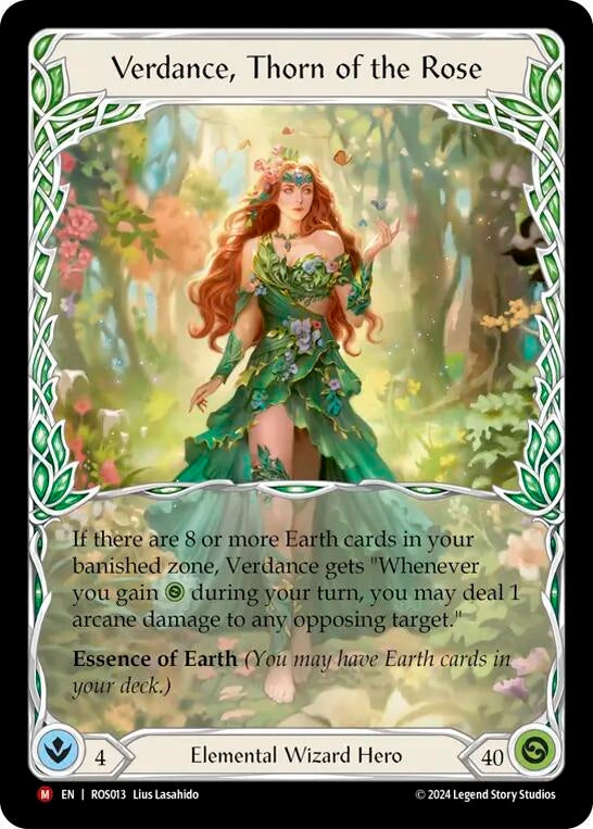 Image for Verdance, Thorn of the Rose (Rosetta) (ROS013) - Flesh and Blood TCG