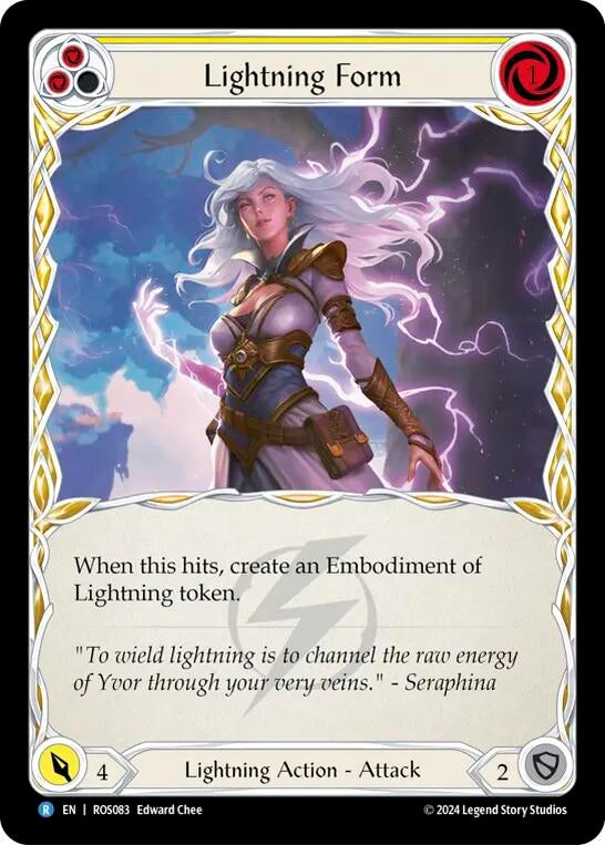 Image for Lightning Form (Yellow) (Rosetta) (ROS083) - Flesh and Blood TCG