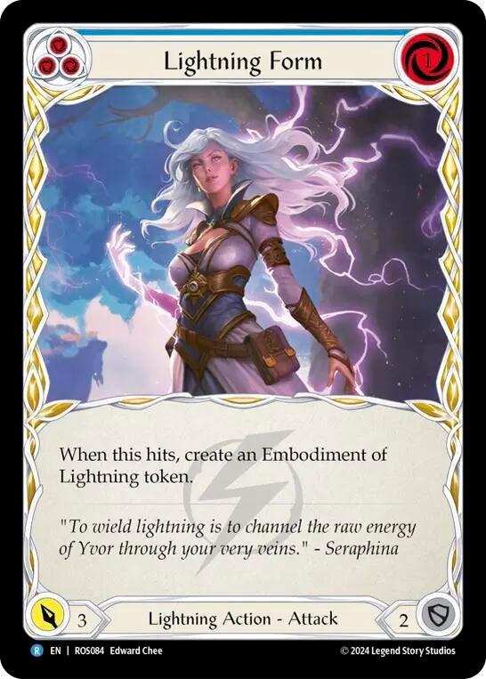 Image for Lightning Form (Blue) (Rosetta) (ROS084) - Flesh and Blood TCG
