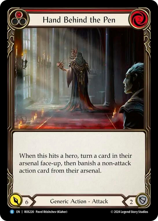 Image for Hand Behind the Pen (Rosetta) (ROS220) - Flesh and Blood TCG
