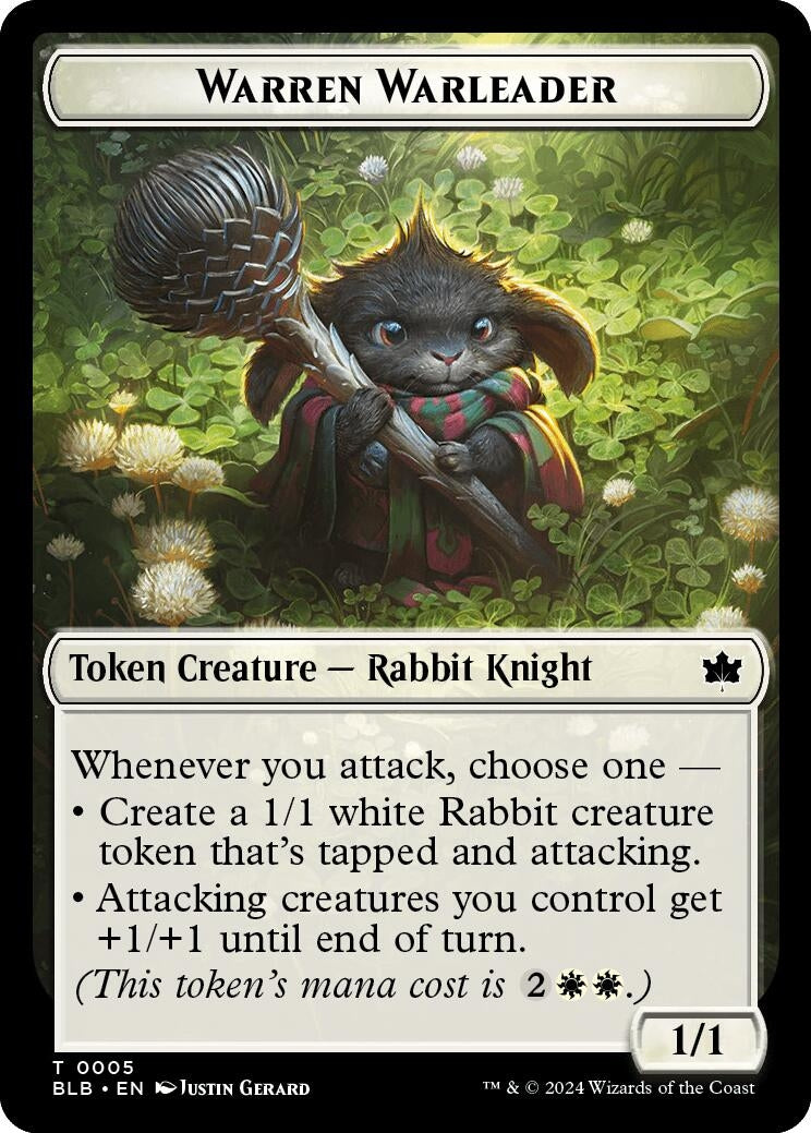 Image for Warren Warleader Token (Bloomburrow) (5) - Magic: The Gathering