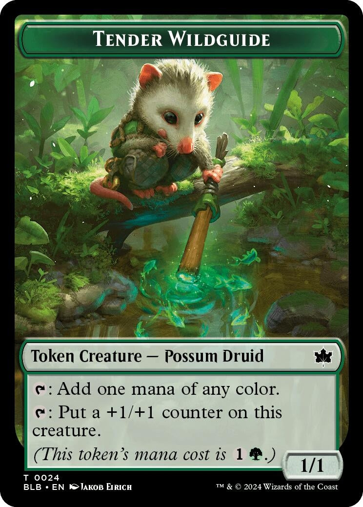 Image for Tender Wildguide Token (Bloomburrow) (24) - Magic: The Gathering