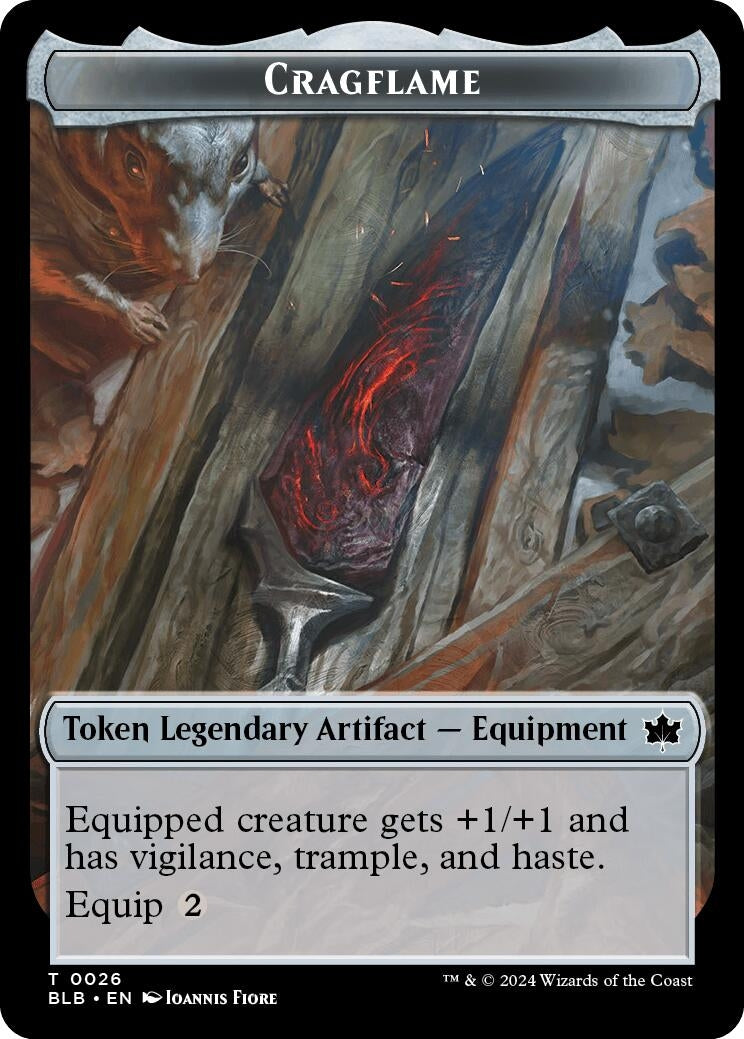 Image for Cragflame Token (Bloomburrow) (26) - Magic: The Gathering