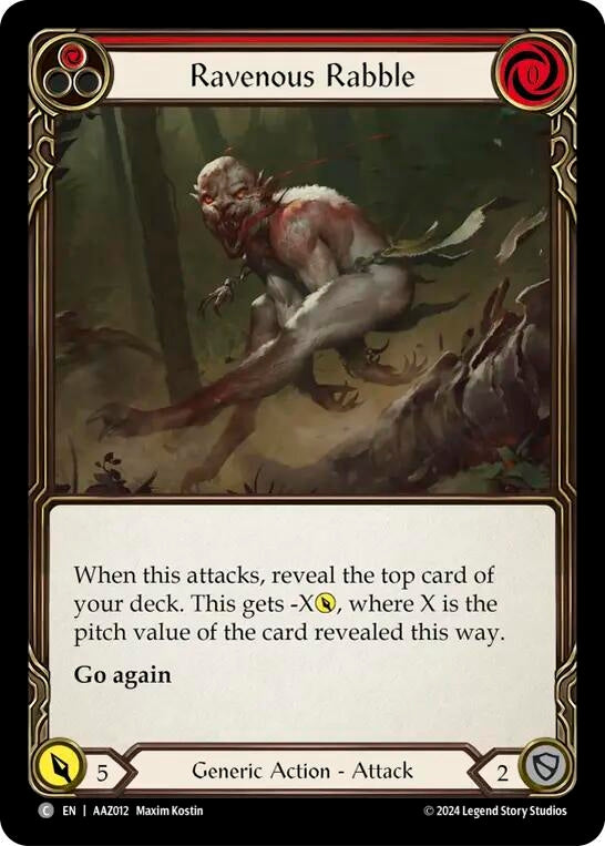 Image for Ravenous Rabble (Red) (Armory Deck: Azalea) (AAZ012) - Flesh and Blood TCG