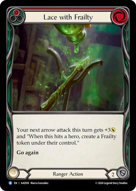 Image for Lace with Frailty (Armory Deck: Azalea) (AAZ018) - Flesh and Blood TCG